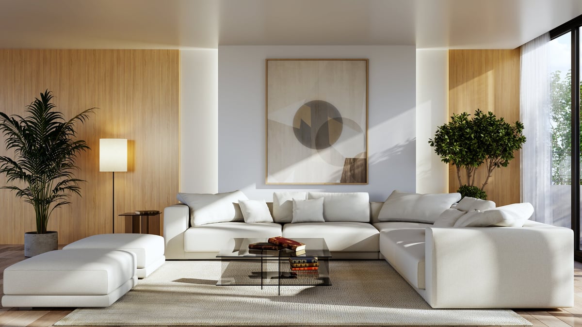 Organized clean home interior